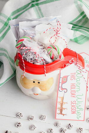 Dollar Store Hot Chocolate Mug Gift Idea