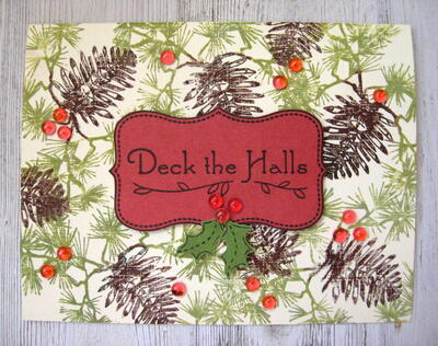 Deck The Halls With Berries Card