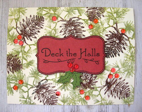 Deck The Halls With Berries Card