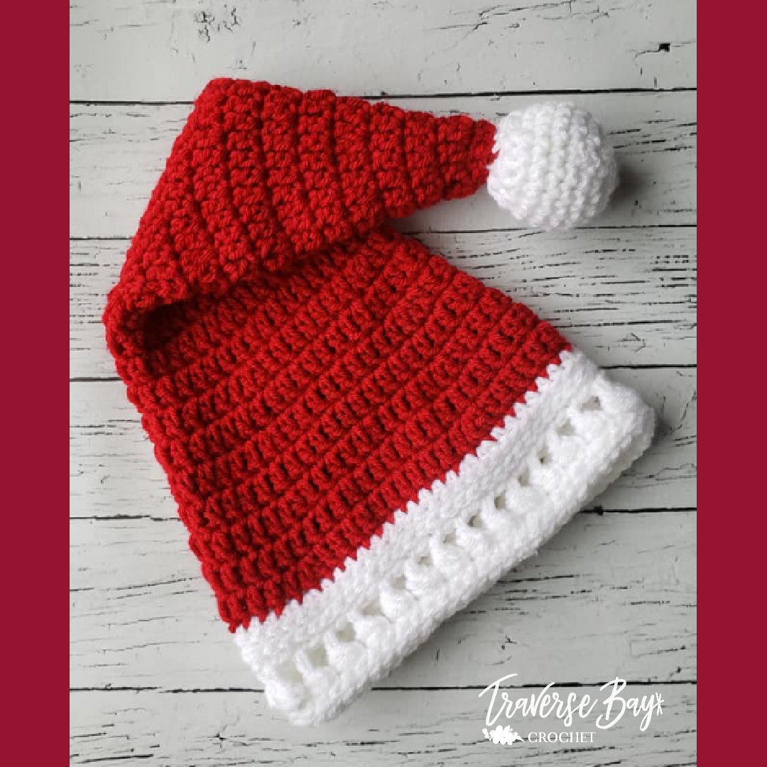 Free crochet christmas discount hats for babies