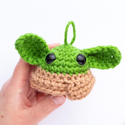 Grogu / Baby Yoda Ball Ornament