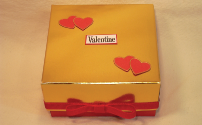 Heartfelt Valentine's Day Chocolate Box and Card