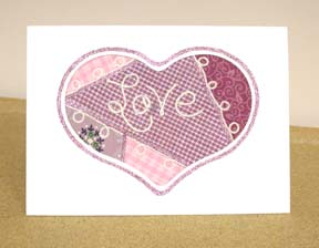 Quilted Heart Card