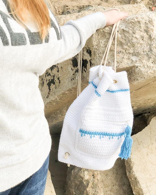 Reef Crochet Drawstring Bag Pattern 1.0