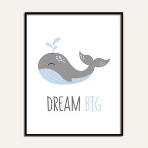 whale nursery wall decor