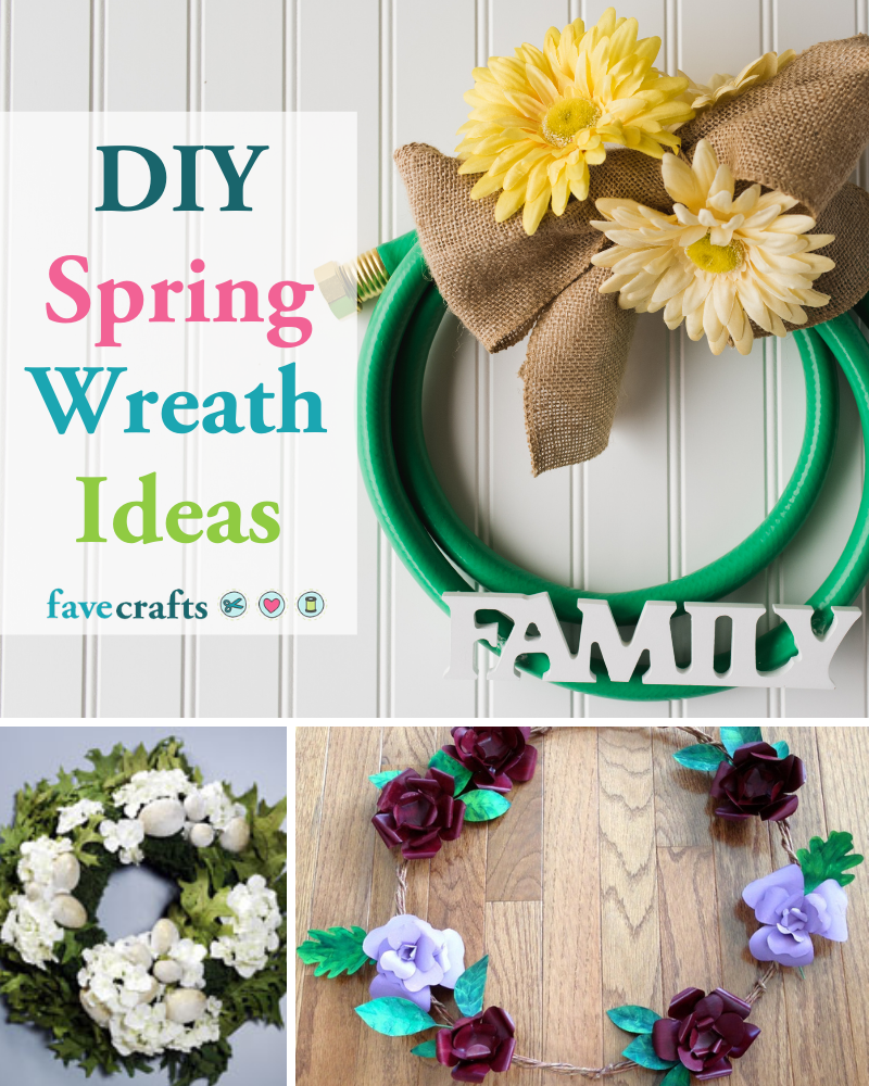 Spring Wreath Examples 47 DIY Spring Wreath Ideas | FaveCrafts.com