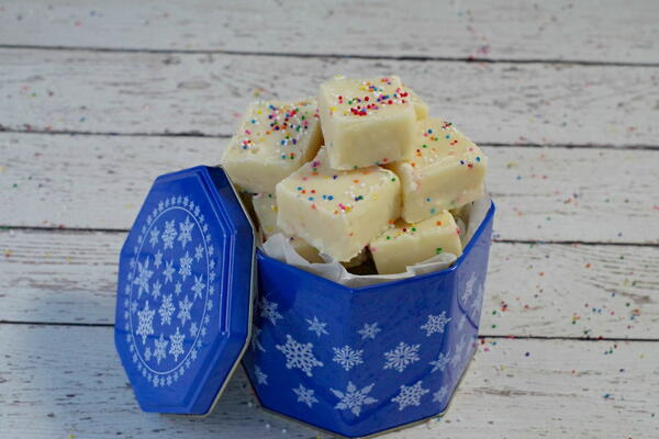 Microwave Sugar Cookie Fudge