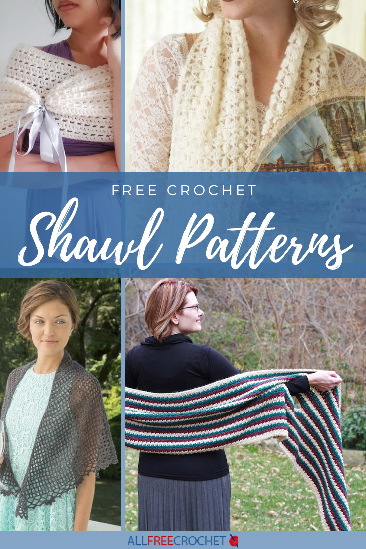 Free Crochet Pattern Lace Triangle Shawl · Free Crochet Patterns