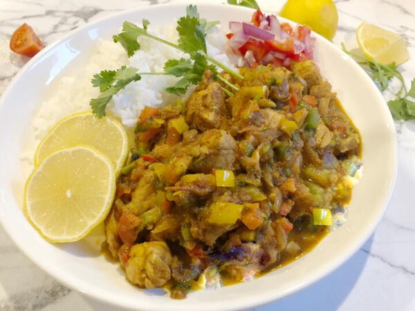 Bell Pepper Chicken Curry