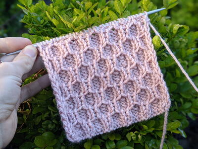 Honeycomb Knit Stitch