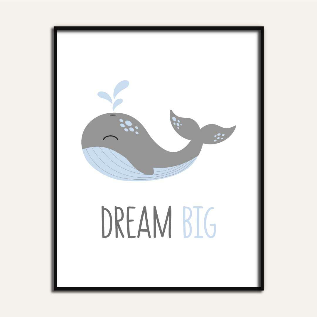 Nursery Whale Wall Art