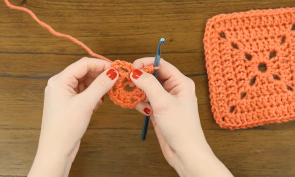 Solid granny square.