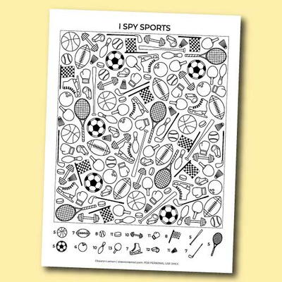 Printable I Spy Sports