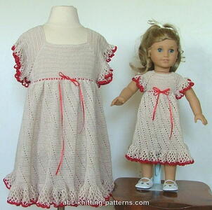 American Girl Doll Summer Raglan Dress