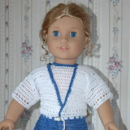 American Girl Doll Summer Cardigan