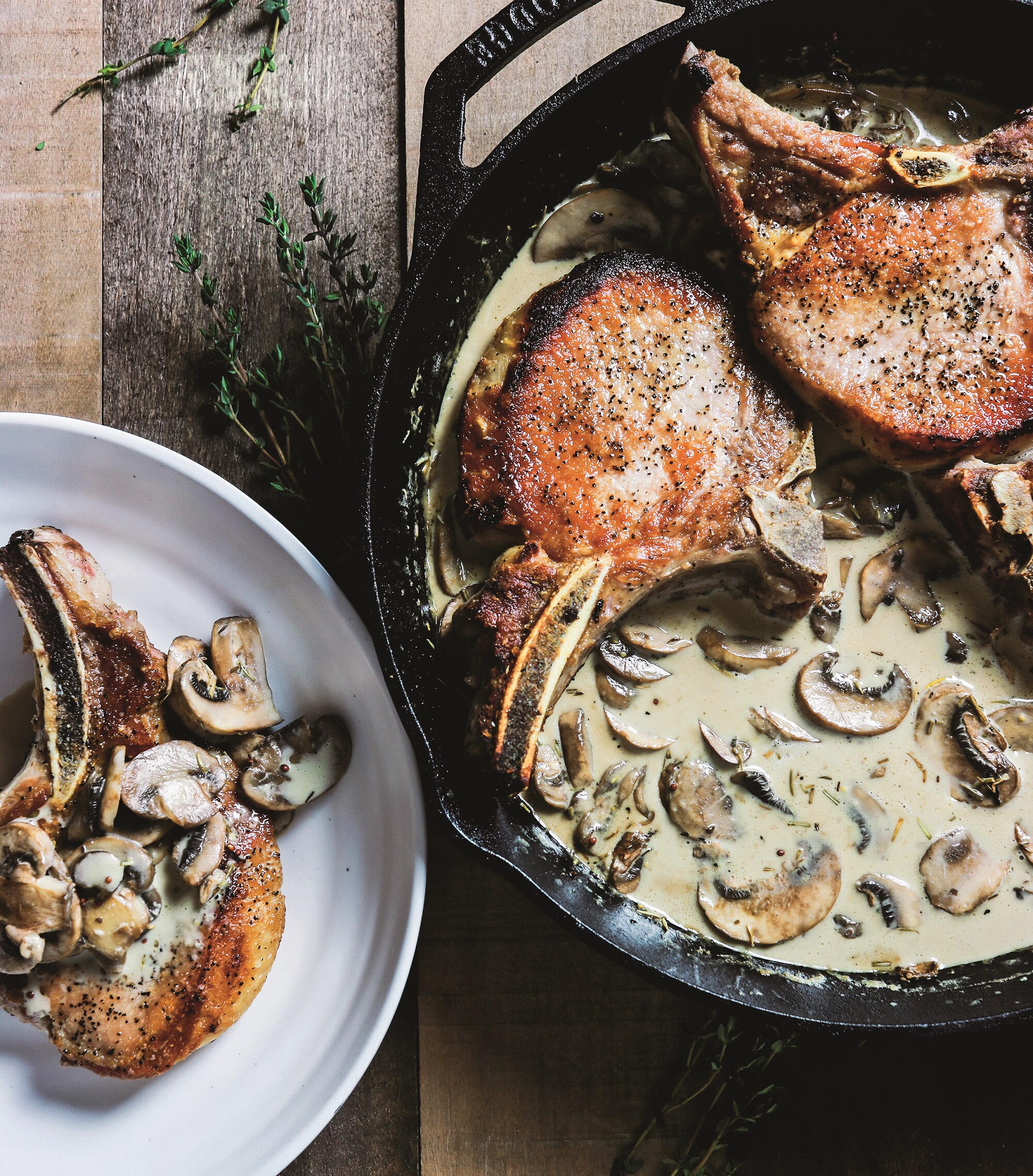 Healthy Mushroom Sauce For Pork Pork Chops with Creamy Mushroom Sauce | Cookstr.com