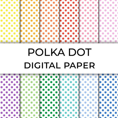 Printable Polka Dot Digital Paper AllFreePaperCrafts Com