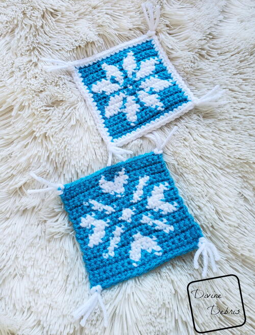 Cute Snowflakes Coaster Set