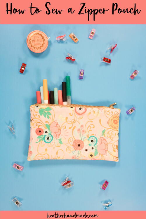 How To Sew A Zipper Pouch