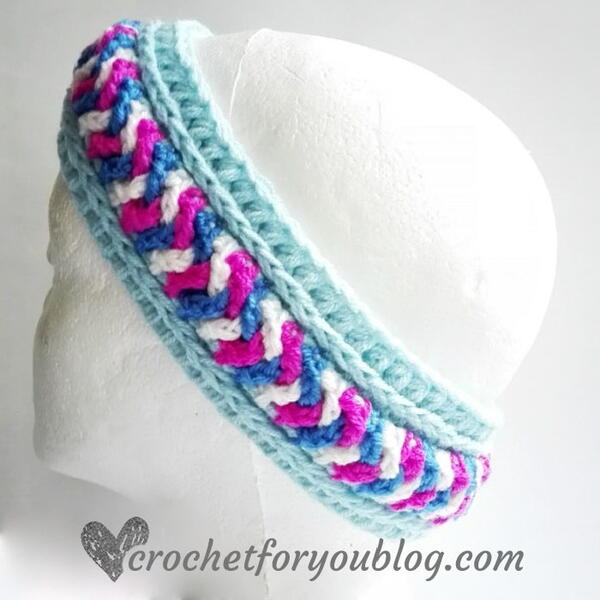 Crochet Braided Chains Headband Ear Warmer