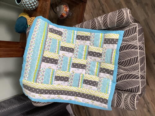 Giraffe And Friends Easy Baby Quilt From A Jelly Roll