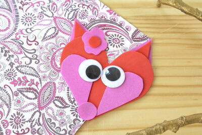 Easy Valentine’s Day Fox Craft For Kids