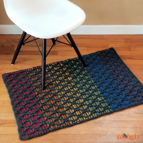 Striped Hourglass Area Rug