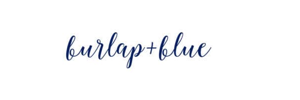 burlap+blue