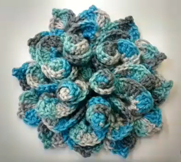 3D Crochet Flower