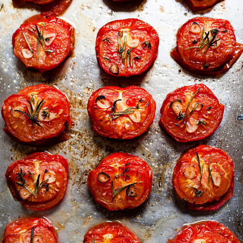 Easy Oven Roasted Tomatoes | FaveHealthyRecipes.com