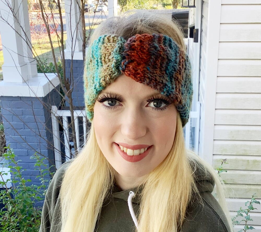 Varicolored Ear Warmers | AllFreeKnitting.com