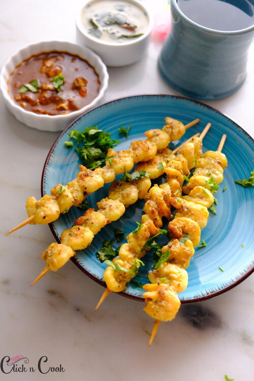 Grilled Garlic Shrimp | FaveHealthyRecipes.com