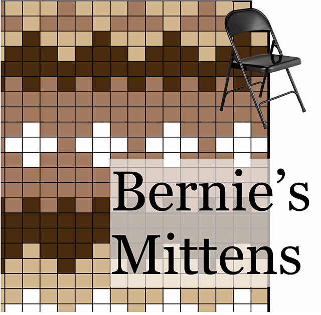 knit bernie mittens