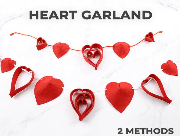 Diy Heart Garland For Romantic Home Decor
