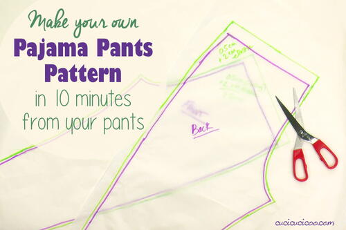 How To Draft Your Own Pj Pants Pattern | FaveCrafts.com