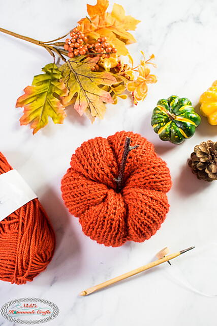 Tunisian Crochet Pumpkin