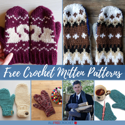 20 Free Crochet Mitten Patterns