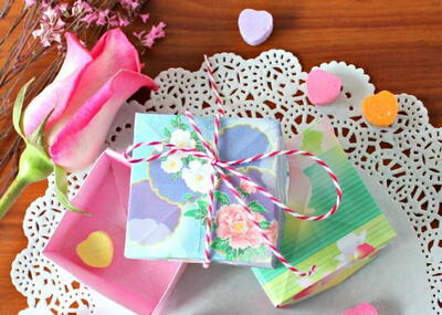 Valentine's Day Origami Boxes