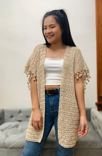 Crochet Kimono Cardigan