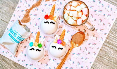 How To Make Your Own Unicorn Hot Chocolate Bombs