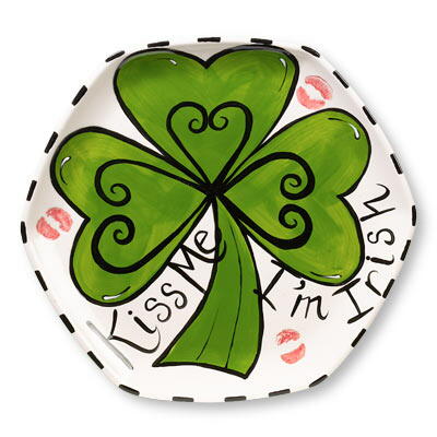 St. Patrick's Day Irish Kiss Me Plate