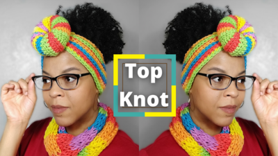 Top Knot Crochet Headband