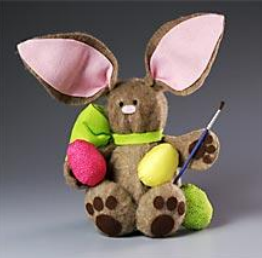 Easter's Artist Bunny Figure