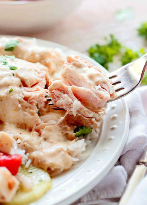 Slow Cooker Ranch Cream Cheese Chicken