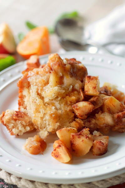 Slow Cooker Apple Pudding Cake