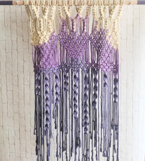 How To Dip Dye Macrame