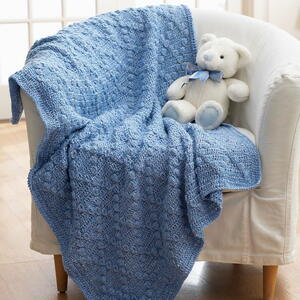 Textured Crochet Blanket | AllFreeCrochet.com