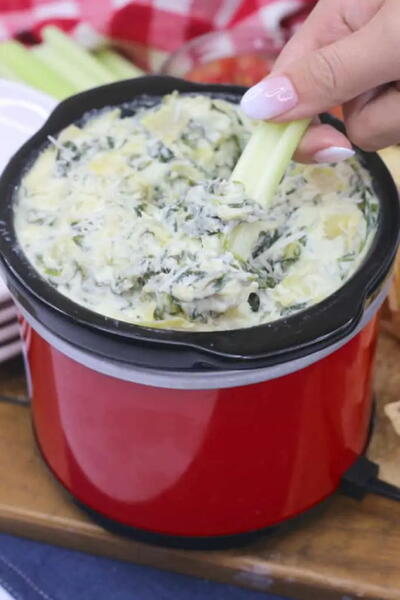 Slow Cooker Keto Spinach Dip