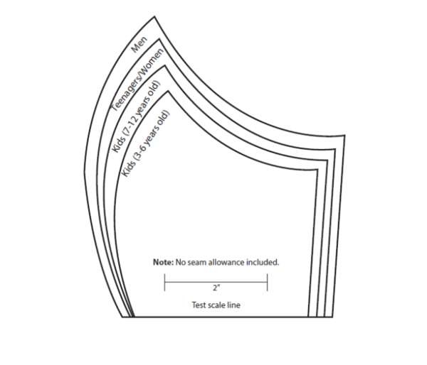 Face Mask Template PDF - Style B