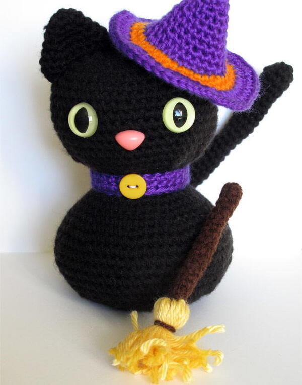 Amigurumi Halloween Black Cat